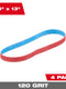 Milwaukee 3/8” x 13” 120 Grit Bandfile Belts – 4 pack — 48-80-7120