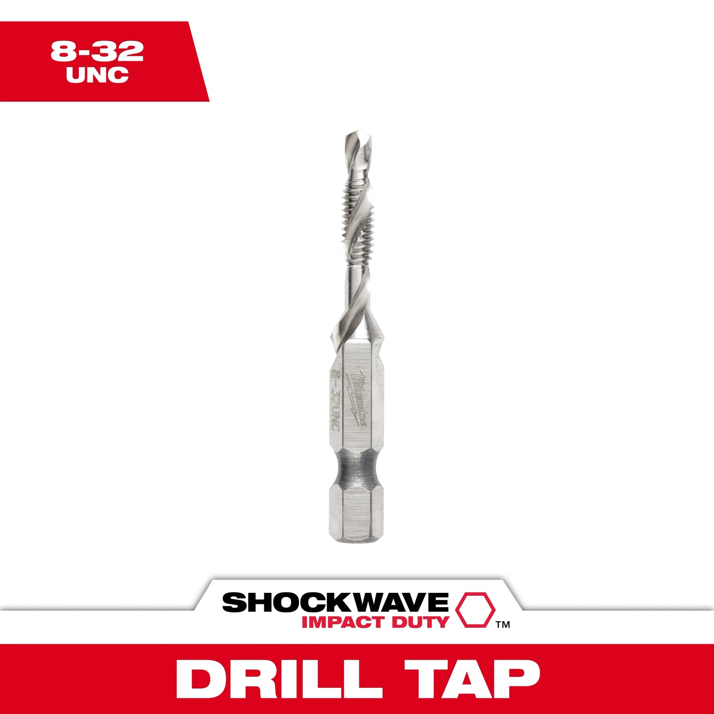 Milwaukee SHOCKWAVE™ Impact Duty 8-32 UNC Drill and Tap Bit — 48-89-4870