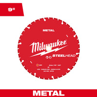 Milwaukee 9” STEELHEAD™ Metal Cutting Diamond Blade — 49-93-7825