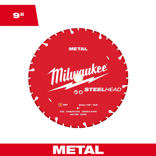 Milwaukee 9” STEELHEAD™ Metal Cutting Diamond Blade — 49-93-7825