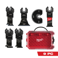 Milwaukee 9 PC Universal Fit Oscillating Multi-Tool Blade Set — 49-10-9113