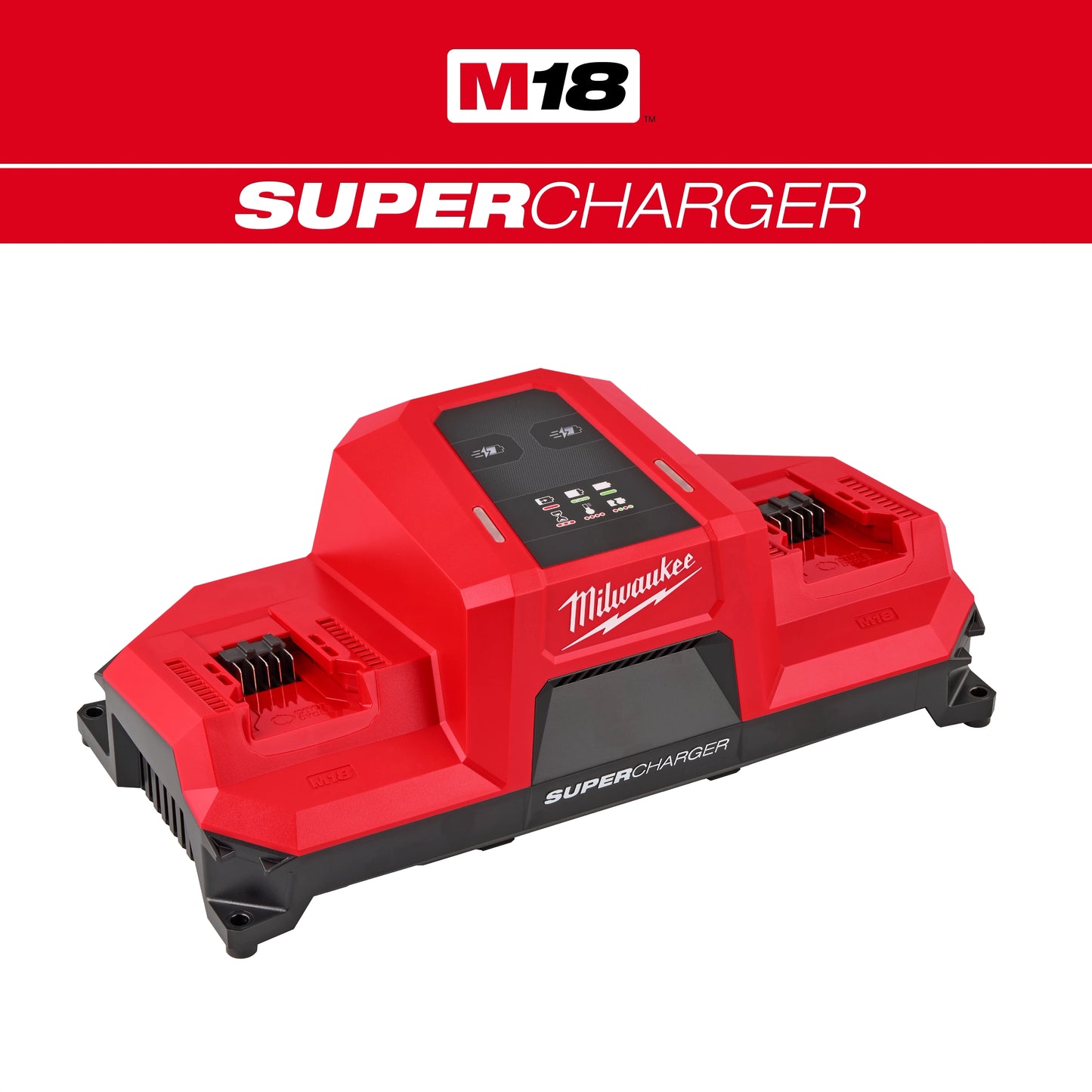Milwaukee M18™ Dual Bay Simultaneous Super Charger w/ 4 Point Mounting — 48-59-1816