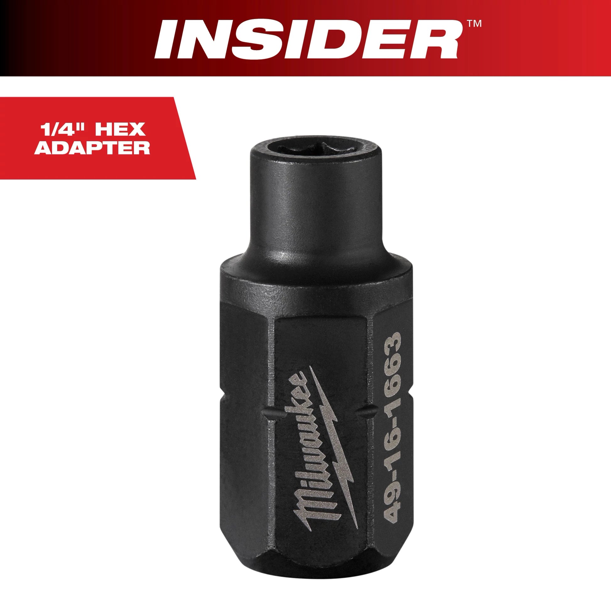 Milwaukee INSIDER™ Box Ratchet 1/4" Hex Adapter — 49-16-1663