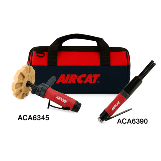 Air Sanding Kit - Compact Needle Scaler and 0.6 HP Adhesive Removal Tool in Bag — MAC-003