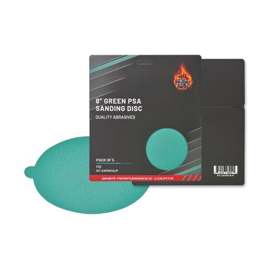 High Teck 8" Green PSA Sanding Discs - 5 Pack - P40 - High Teck DAP8040JP
