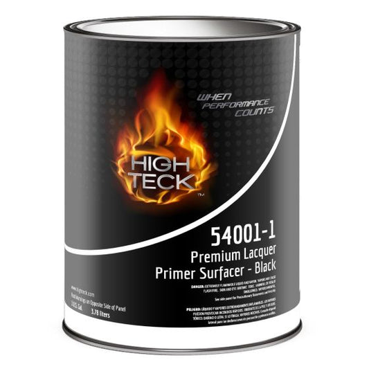 High Teck Premium Lacquer Primer Surfacer Black - 1 gal - High Teck 54001-1