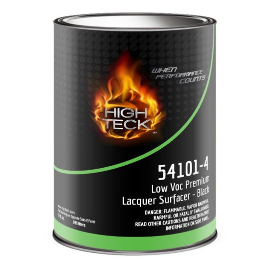 High Teck Low VOC Premium Laquer Primer Surfacer Black - 1 qt - High Teck 54101-4