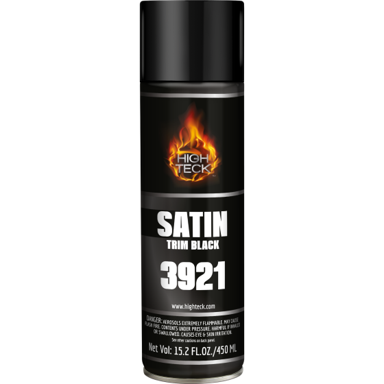 High Teck Satin Trim Black Aerosol - 3921 - HIGH TECK SATIN TRIM BLACK AEROSOL - High Teck 3921