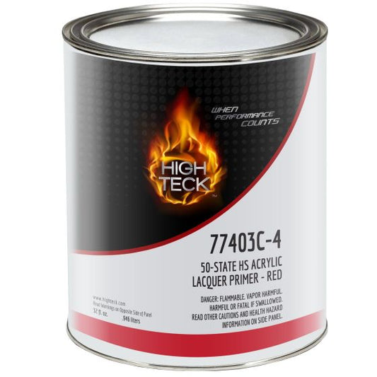 High Teck National Rule/SCAQMD High Solids Acrylic Lacquer Primer-Red-QT - 77403C-4 - High Teck 77403C-4 NR/SCAQMD High Solids Acrylic Lacquer Primer-Red-QT - High Teck 77403C-4