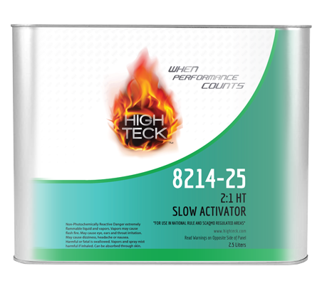 High Teck (2.5l) Euro Clear - 2:1 Mix Ratio - National Rule&SCAQMD - Slow Act. - 8214-25 - (2.5L) HIGH TECK EURO CLEAR - 2:1 MIX RATIO - NR&SCAQMD - SLOW ACT. - High Teck 8214-25