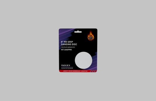 High Teck Assorted 6" Mh Grip Purple Ceramic Film Discs (Grits 80,180,220,320,400,800) - DAGPMH - ASSORTED 6" MH GRIP PURPLE CERAMIC FILM DISCS (GRITS 80,180,220,320,400,800) - High Teck DAGPMH
