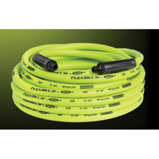 High Teck Flexzilla® Hfz3850yw2 Lightweight Air Hose, 3/8 In, 50 Ft, Green - LEGHFZ3850YW2 - Flexzilla® HFZ3850YW2 Lightweight Air Hose, 3/8 in, 50 ft, Green - High Teck LEGHFZ3850YW2