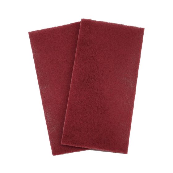 High Teck 6"X9" Red Scuff Pad Very Fine Grain(20 Pieces Per Box) - SPRED - 6"X9" RED SCUFF PAD VERY FINE Grain(20 pcs per box) - High Teck SPRED