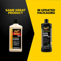Meguiar's&reg; Mirror Glaze&reg; M10032 Pro Speed Compound, 32 oz, Clear, Liquid, Compound