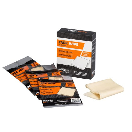 DeVilbiss Tack Wipes, 12-Count, Cotton / moderate tack, 803816