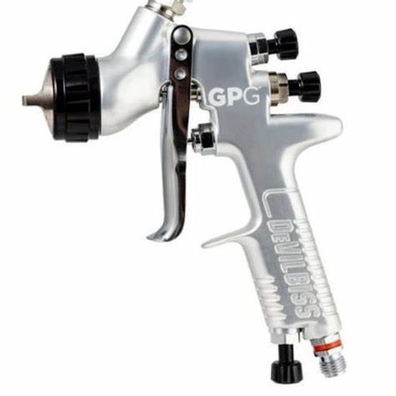DeVilbiss 905019 GPG 7E7 Gravity Spray Gun Kit, 7E7 / 1.3 and 1.4mm / no cup, 905019