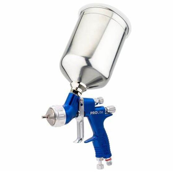 DeVilbiss PROLite Gravity Spray Gun Kits, TE10 + TE20 / 1.2, 1.3, 1.4mm / 900mL cup, 905043