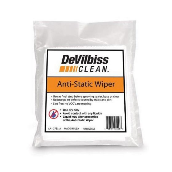 DeVilbiss 803553 Anti-Static Wiper, Single dry wiper, 803553