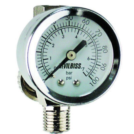 DeVilbiss HAV-512 High Output Air Adjusting Valve with Gauge, 803236