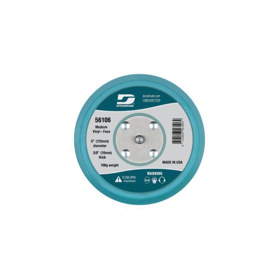 Dynabrade Low-Profile Non-Vacuum PSA Sanding Pad, 5 in, 56106