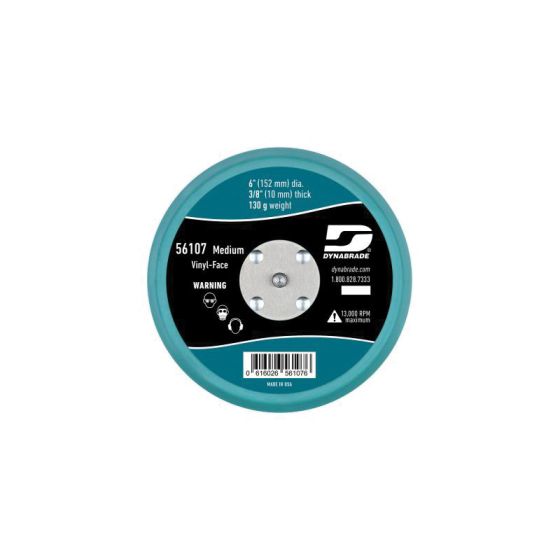 Dynabrade Low-Profile Non-Vacuum PSA Sanding Pad, 6 in, 56107