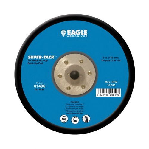 Kovax 6-Inch Low-Profile Super-Tack Back-Up Pad 01406, 6 in · no holes, 01406