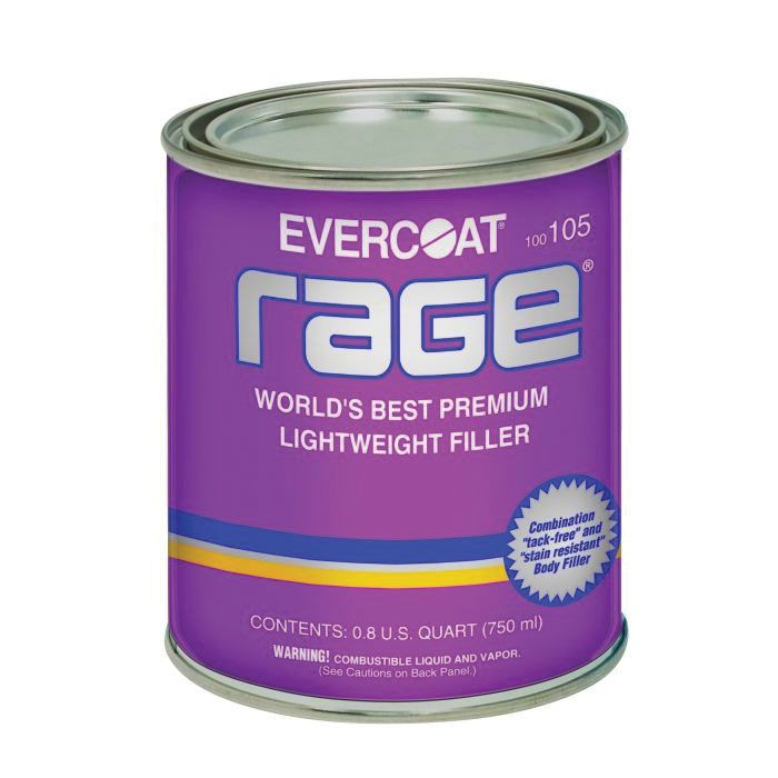 EVERCOAT® Rage® Lightweight Premium Body Filler, 750 mL Can, 100105 ...