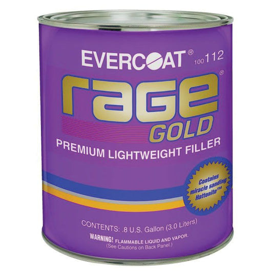 EVERCOAT® Rage® Gold 100112 Lightweight Premium Body Filler, .8 Gallon