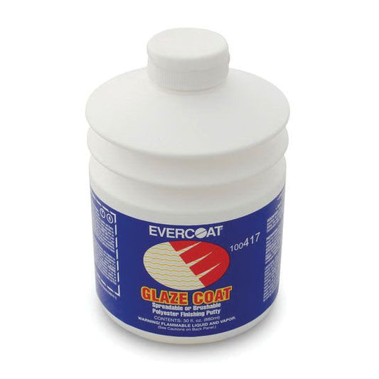 EVERCOAT® GLAZE® COAT 100417 Flexible Polyester Glazing Putty, 30 oz Pump, Thixotropic Liquid