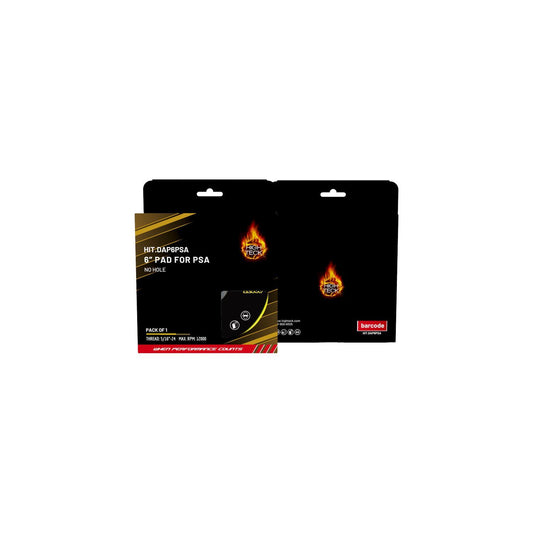 High Teck DAP6PSA 6-inch no-hole PSA backup pad packaging