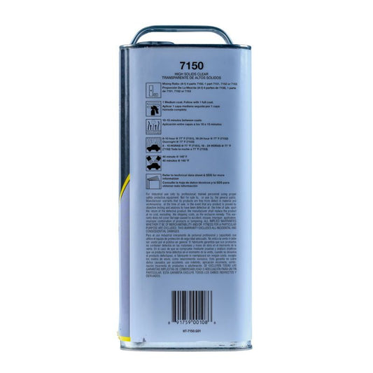 High Teck™ 7150-1 High Solids Universal Urethane Clear, 1 gal, Clear, Liquid, 4.7 lb/gal VOC, 4:1 Mixingz