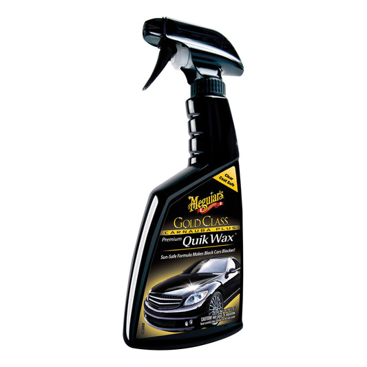 Meguiar's Gold Class, G7716, Carnauba Plus Premium Quik Wax, 16 oz Spray Bottle, Glossy Shine, Clear, Liquid