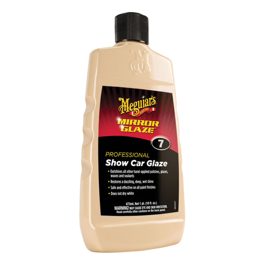 Meguiar's® Mirror Glaze® M0716 Professional Show Car Glaze, 16 oz Bottle, Gloss Yellow Green, Liquid