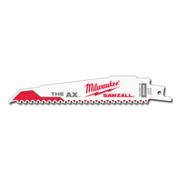 Milwaukee 6" 5 TPI AX™ SAWZALL® Blade for Wood with Nails (5 PK) — 48-00-5021