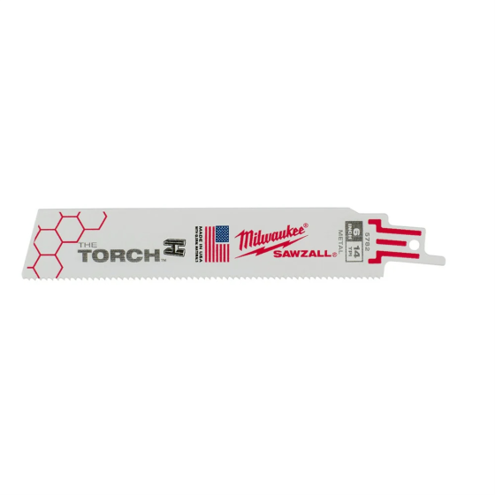 Milwaukee 6" 14 TPI TORCH™ SAWZALL® Blade for Medium Metal (5 PK) — 48-00-5782