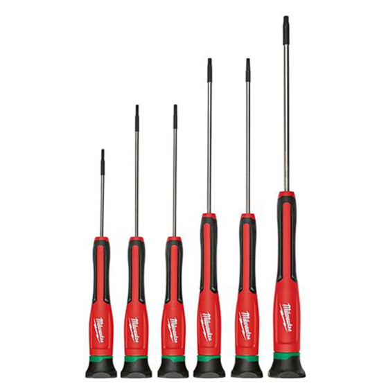 Milwaukee 6 PC TORX® Precision Screwdriver Set w/ Case — 48-22-2610