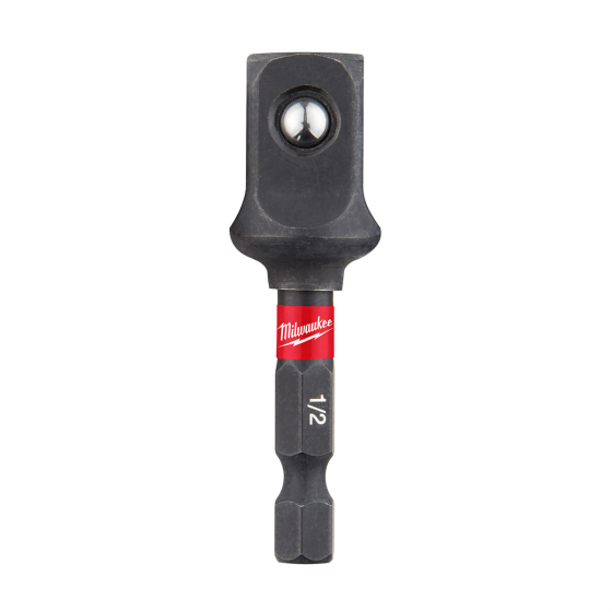 Milwaukee SHOCKWAVE™ 1/4 in. Hex to 1/2 in. Square Socket Adapter — 48-32-5034