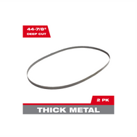 Milwaukee 44-7/8" 10/14 TPI Standard Deep Cut Portable Band Saw Blade (2 PK) — 48-39-0554