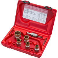 Milwaukee 7 PC Quick Change Steel Plate Carbide Hole Cutter Set — 49-22-8210