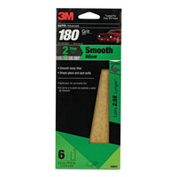 3M&trade; 03031 Sandpaper, 3-2/3 in W x 9 in L, 180 Grit, Aluminum Oxide Abrasive, Brown, Dry