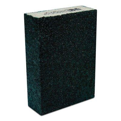 3M&trade; 03068 Performance Soft Sanding Sponge, 3-3/4 in W x 2-5/8 in L, 1 in THK, 60 Grit, Coarse Grade, Green Color