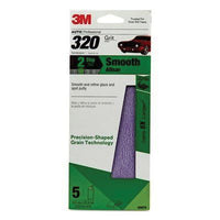 3M&trade; 03078 Performance Sandpaper, 3-2/3 in W x 9 in L, 320 Grit, Aluminum Oxide Abrasive, Purple, Dry