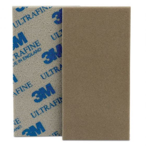 3M&trade; 03089 Performance Soft Sanding Sponge, 2-3/4 in W x 5-1/2 in L, 800/1000 Grit, Ultra Fine Grade, Tan Color