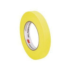 3M™ 06654 388N Automotive Refinishing Masking Tape, 55 m x 36 mm, 6.3 mil THK, Yellow, 388N
