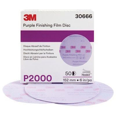3M™ Purple Finishing Film - 260L Series Abrasive Disc - 6"