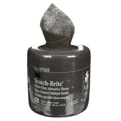 Scotch-Brite&trade; 07522 MX-SR Series Multi-Flex Abrasive Sheet Roll, 8 in W x 20 ft L