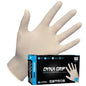SAS® Dyna Grip® 650-1002 Disposable Gloves, Medium, Natural Rubber Latex, White