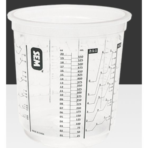 SEM VCS Hard Cups, 20-Count Cases, 22 oz / Mix ratios / 20 cups, 92110