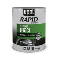 U-POL® RAPID SYSTEM™ UP6303 2K High Solids Rapid Cure Primer, 1 gal Tin, Gray, 4:1 Mixing
