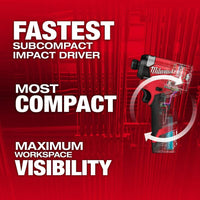 Milwaukee 3453-22 M12 FUEL 1/4" Hex Impact Driver Kit